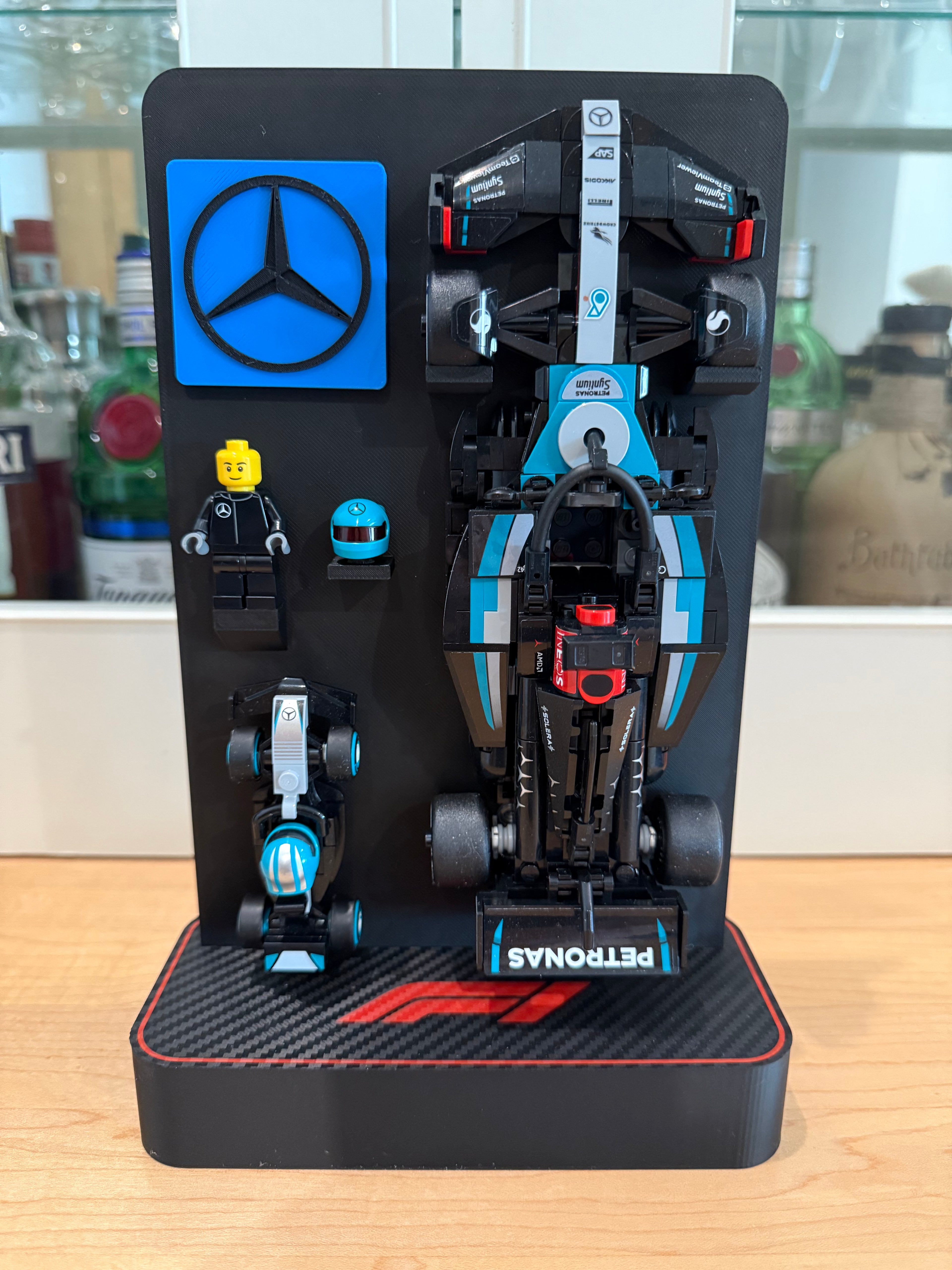 Speed Champions F1 Display Stands - Compatible with LEGO Formula One Sets 77242 to 77251 and LEGO F1 minis 6538425 to 6538436