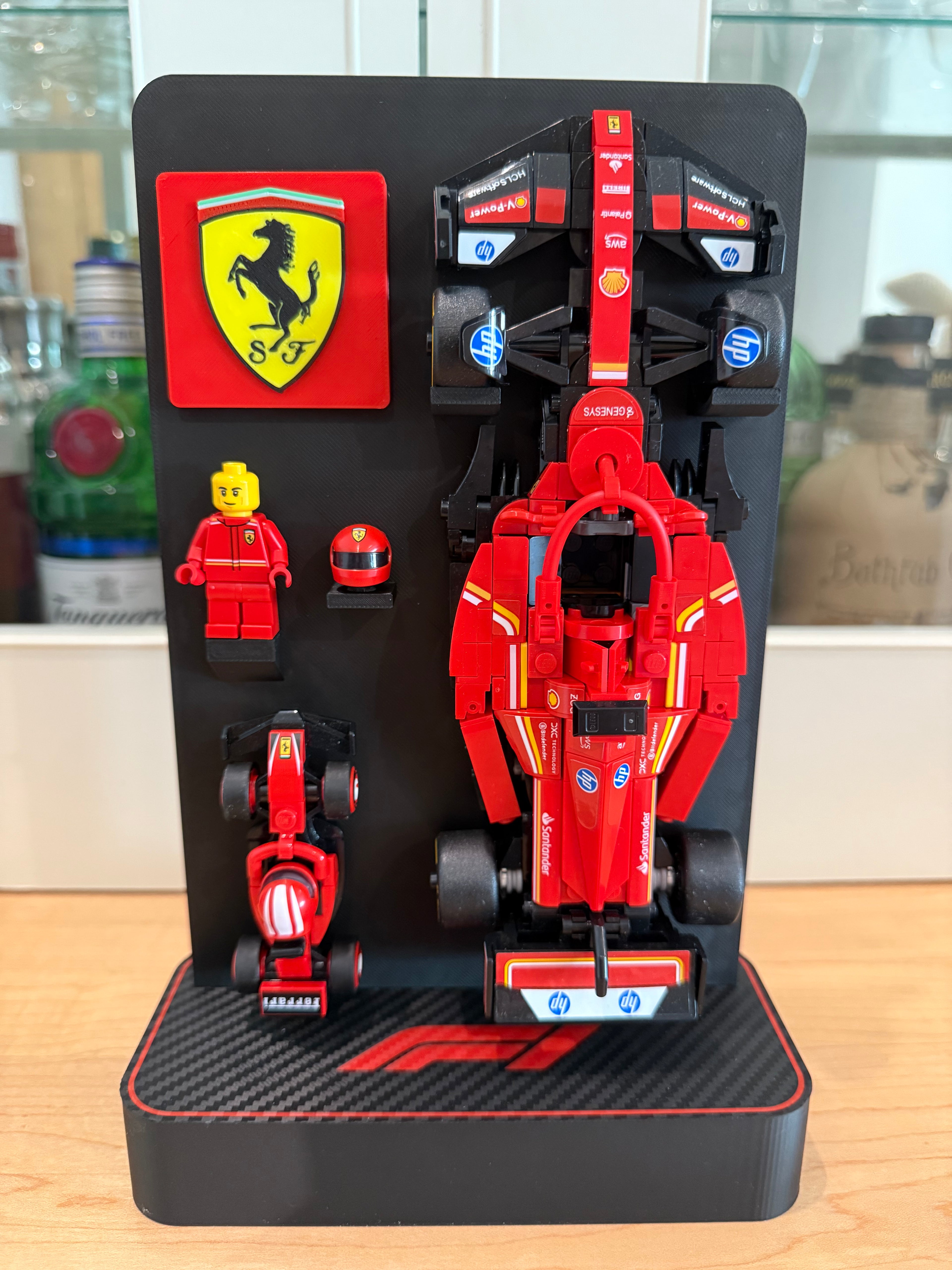 Speed Champions F1 Display Stands - Compatible with LEGO Formula One Sets 77242 to 77251 and LEGO F1 minis 6538425 to 6538436