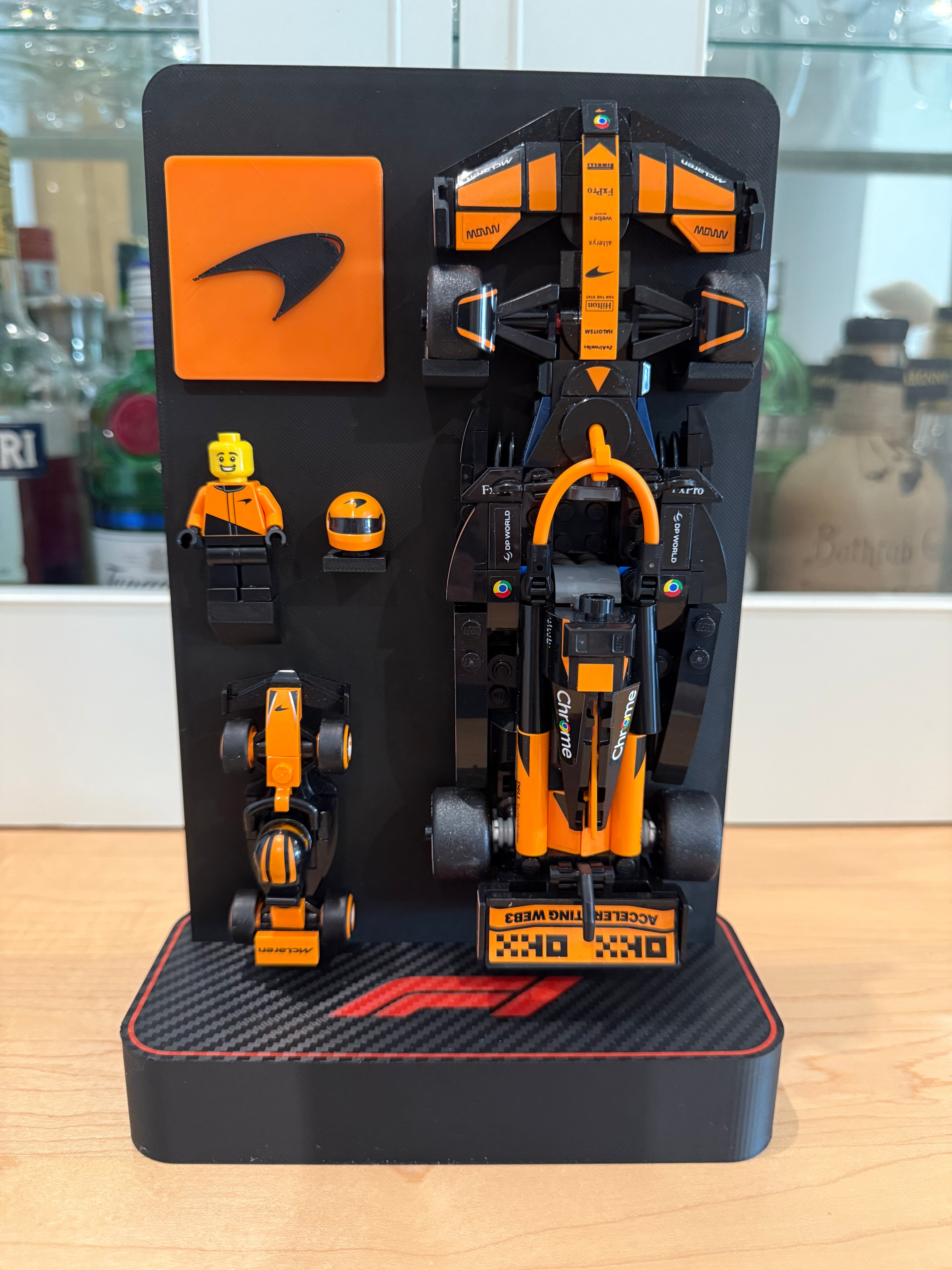 Speed Champions F1 Display Stands - Compatible with LEGO Formula One Sets 77242 to 77251 and LEGO F1 minis 6538425 to 6538436